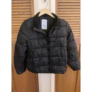 GAP Cold Control Black Puffer Jacket Size M water Resistant